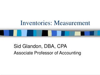 Inventories: Measurement