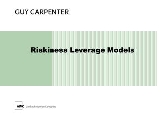 Riskiness Leverage Models