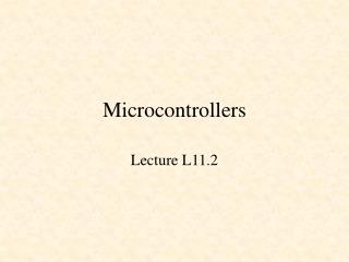 Microcontrollers