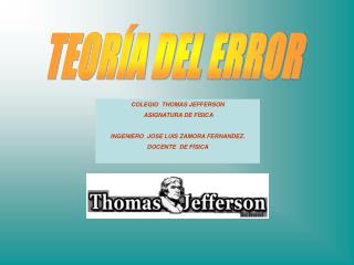 TEORÍA DEL ERROR