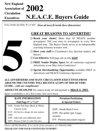 2002 N.E.A.C.E. Buyers Guide