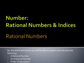 Rational Numbers