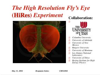 The High Resolution Fly’s Eye ( HiRes ) Experiment