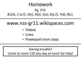 Homework