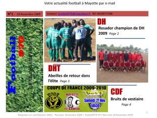 Votre actualité football à Mayotte par e-mail