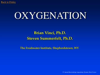 OXYGENATION