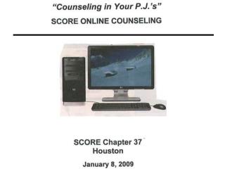How SCORE's Online Counseling System Operates
