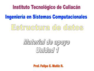 Estructura de datos