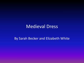 Medieval Dress