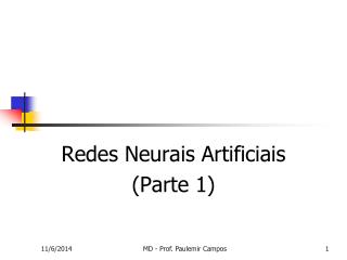 Redes Neurais Artificiais (Parte 1)