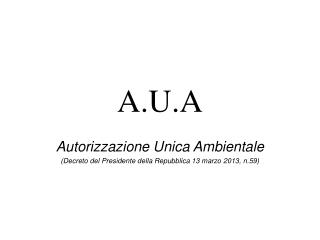 A.U.A