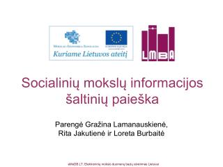 Socialinių mokslų informacijos šaltinių paieška