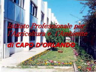 Istituto Professionale per l’Agricoltura e l’Ambiente di CAPO D’ORLANDO