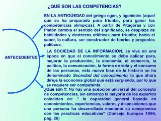 ANTECEDENTES :