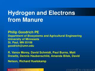 Advancing Utilization of Manure Methane Digester