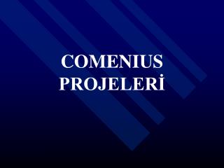 COMENIUS PROJELERİ