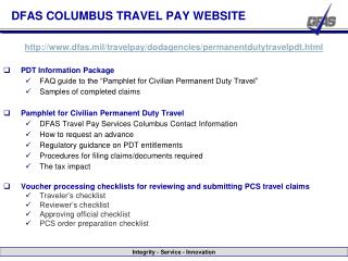 DFAS COLUMBUS TRAVEL PAY WEBSITE