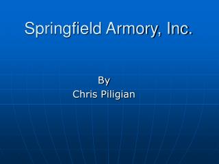 Springfield Armory, Inc.