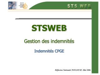 STSWEB Gestion des indemnités Indemnités CPGE