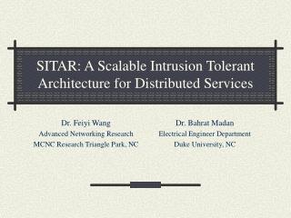 SITAR: A Scalable Intrusion Tolerant Architecture for Distributed Services