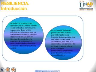 RESILIENCIA. Introducción