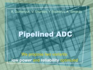 Pipelined ADC