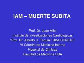 IAM – MUERTE SUBITA