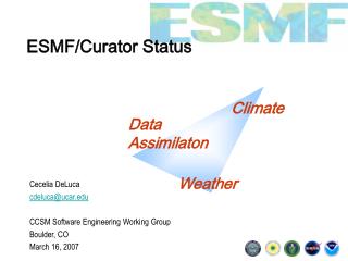 ESMF/Curator Status
