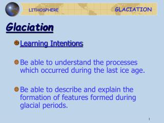 Glaciation