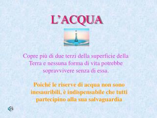 L’ACQUA