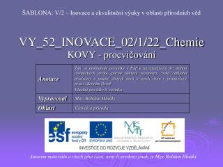 VY_52_INOVACE_02/1/22_Chemie