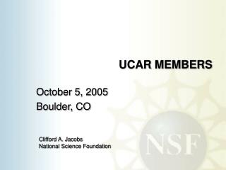 UCAR MEMBERS