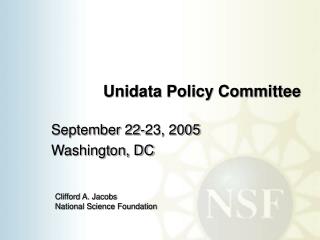 Unidata Policy Committee