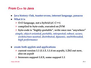 From C++ to Java