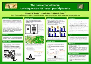 Regions in upstate New York with contrasting corn acreage were identified.