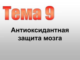 Тема 9