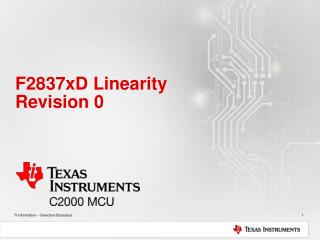 F2837xD Linearity Revision 0