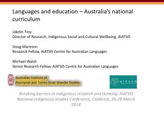 Overview and acknowledgement