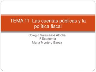 Colegio Salesianos Atocha 1º Economía Marta Montero Baeza