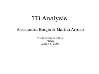 TB Analysis