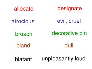 allocate