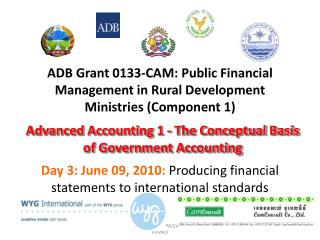 ADB Grant 0133-CAM: Public Financial Management in Rural Development Ministries (Component 1)