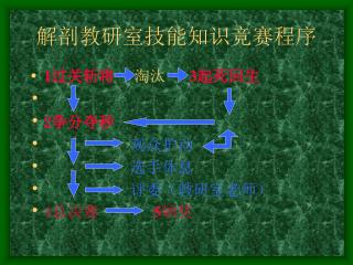 解剖教研室技能知识竞赛程序