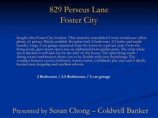 829 Perseus Lane Foster City
