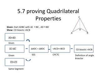 5.7 proving Quadrilateral Properties