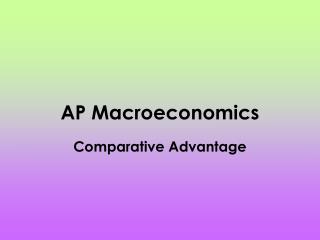 AP Macroeconomics