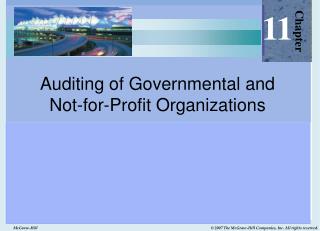 Auditing of Governmental and Not-for-Profit Organizations