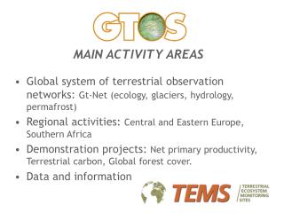 MAIN ACTIVITY AREAS