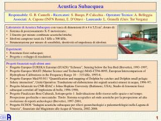 Acustica Subacquea