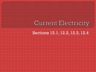 Current Electricity